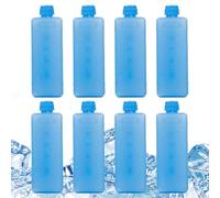 Cooler Ice Pack - Portable Freezer Packs,Crystal Box Accessories 8 Piece Cooling Freeze for Refrigerator Fan Drink Food Home Kitchen Beach Sports Fishing Travel