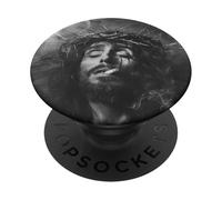 Cooler Jesus Christ smokes, resistance, rebellious Jesus PopSockets Adhesive PopGrip