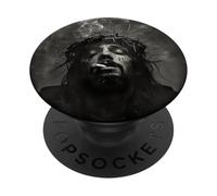 Cooler Jesus Christ smokes, resistance, rebellious Jesus PopSockets Adhesive PopGrip