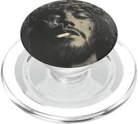 Cooler Jesus Christ smokes, resistance, rebellious Jesus PopSockets PopGrip for MagSafe