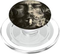 Cooler Jesus Christ smokes, resistance, rebellious Jesus PopSockets PopGrip for MagSafe