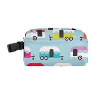 Cooler Lunch Box Zip Pockets Lunch Box Keeps Food Warm Lunch Tote Bag for Work Office Caravan Retro