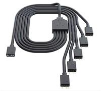 Cooler Master 1-to-5 ARGB Splitter Cable - 5V Addressable RGB LED Sync Cable for MasterFan/MasterLiquid ARGB Series