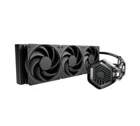 Cooler Master 360 Atmos Stealth High Performance Close-Loop AIO Liquid Cooler, R9|i9 Dual Chamber Pump, Customize Cover, Mobius 120 PWM, AMD Ryzen AM5|4, Intel LGA 1851|1700 Platform
