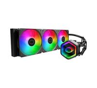 Cooler Master 360 Core II AIO CPU Liquid Cooler,R9|U9|i9, Dual Chamber G9R Pump,Infinity Mirror aRGB,400mm Tubing, 360mm Radiator,120mm PWM Fan,AMD Ryzen AM5|4, Intel LGA 1851|1700 Platform(Pack of 1)