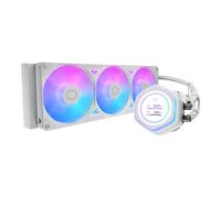 Cooler Master Atmos II 360 LCD Panel White FreeForm 2.0 CPU Liquid Cooler, Dual Chamber Pump, Customizable aRGB Lighting, Quiet Qperation, Easy Install, AMD Ryzen 9 AM5|4, Intel Ultra i9 LGA 1851|1700