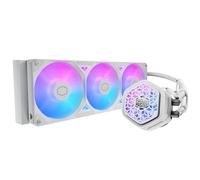Cooler Master Atmos II 360 VRM White Freeform 2.0 CPU Liquid Cooler, Dual Chamber Pump, Customizable aRGB Lighting, Quiet Qperation, Easy Install, AMD Ryzen 9 AM5|4, Intel Ultra i9 LGA 1851|1700