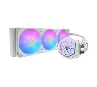 Cooler Master Atmos II 360 VRM White Freeform 2.0 CPU Liquid Cooler, Dual Chamber Pump, Customizable aRGB Lighting, Quiet Qperation, Easy Install, AMD Ryzen 9 AM5|4, Intel Ultra i9 LGA 1851|1700