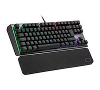 Cooler Master CK530 V2 Tenkeyless Mechanical Gaming Keyboard - Per-Key RGB Backlighting, On-the-Fly Controls, Aluminium Top Plate and Wrist Rest Included - UK Layout / Red Switches