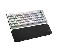 Cooler Master CK721 65% Hybrid Wireless 2.4GHz/Bluetooth Silver/White Mechanical Gaming Keyboard, Click Blue Switches, Customizable RGB, Ergonomic Design, 3-Way Dial, QWERTY (CK-721-SKTL1-US)