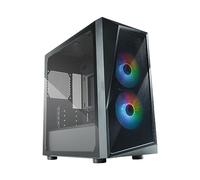 Cooler Master CMP 320 PC Case - Mini-Tower Chassis with 2 x 120mm ARGB Fans, micro-ATX, Tempered Glass Side Panel, Versatile Options & Component Support, PSU Shroud