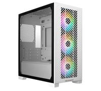 Cooler Master Elite 301 Midi Tower ARGB Tempered Glass Gaming Case - White - E301-WGNN-S00