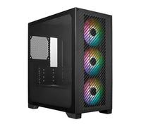 Cooler Master Elite 301 - Mini-Tower (Micro-ATX, ITX), 3 x 120mm ARGB Intake Fans (1200 RPM), Supports up to 280mm Radiator or 365mm GPU, Ventilated PSU Shroud, USB 3.2 Gen1 Type-C