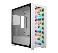 Cooler Master Elite 301 White Micro-ATX High Airflow PC Case, 365mm GPU Max, 280mm AIO Max, Type C, Tempered Glass, Triple 120mm PWM Fan, Intakes Grill, Breathable PSU Shroud