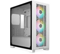 Cooler Master Elite 301 Midi Tower ARGB Tempered Glass Gaming Case - White - E301-WGNN-S00