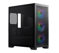 Cooler Master Elite 302, Black, Mini Tower Chassis w/ Tempered Glass, 3x 120mm A