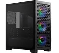 Cooler Master Elite 302 Gaming Case w/ Glass Side, Micro ATX, 3x ARGB Fans, PSU Shroud, Intake Grill, USB-C, Black