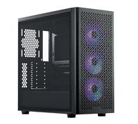 Cooler Master Elite 502 ATX High Airflow Minimalist PC Case, 410mm GPU Max, Compatible RTX 5090|RX 7090 XT, 360mm AIO Max, Type C, Tempered Glass, Triple 120mm aRGB PWM Fan, Intakes Grill