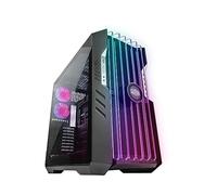 Cooler Master HAF 700 EVO PC Case - Full-Tower, E-ATX Compatible, 5 x Pre-Installed Fans, Rotatable Radiator Brackets, LCD Real-Time Display, ARGB Edge-Lit Blades, TG Side Panel