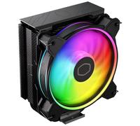 Cooler Master Hyper 212 Halo Black CPU Air Cooler, 120 Halo² PWM Fan, Dual Loop ARGB, Aluminum Top Cover, 4 Copper Heat Pipes, 154mm Tall, AMD Ryzen AM5|AM4, Intel LGA 1851|1700|1200 Brackets