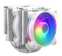 Cooler Master Hyper 622 Halo White CPU Air Cooler, MF120 Halo² Fan, Dual Loop ARGB, Aluminum Top Cover, 6 Copper Heat Pipes, 154mm (H) for AMD Ryzen AM5/AM4, Intel LGA1700/1200 (RR-D6WW-20PA-R1)