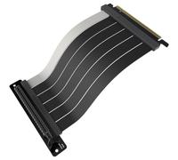 Cooler Master MasterAccessory Riser Cable PCIe 4.0 x16 200mm V2 Black, PCIe 4.0 | Older Compatible, EMI Shielded 30 AWG, TPE Cable Sleeves, Protective ABS Casing for GPU Card (MCA-U002R-KPCI40-200)
