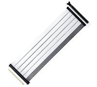 Cooler Master MasterAccessory Riser Cable PCIe 4.0 x16 300 mm V2 - EMI-Shielded, Ultra-Flexible TPE Cable, Reinforced PCI Slots, Gold Pin Connectors, Protective ABS Casing - White