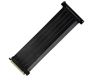 Cooler Master MasterAccessory Riser Cable PCIe 4.0 x16 300 mm V2 - EMI-Shielded, Ultra-Flexible TPE Cable, Reinforced PCI Slots, Gold Pin Connectors, Protective ABS Casing - Black