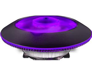 Cooler Master MasterAir G100M CPU Air Cooler - Low Profile Phase-Change Column, mini-ITX Ready, 92-mm PWM Fan with RGB Ring and Wired RGB Controller - Universal Socket Compatibility