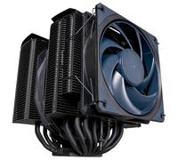 Cooler Master MasterAir MA824 Stealth CPU Air Cooler - Dual Heatsink, Push-Pull Mobius 135 & 120 Fans, 8 Superconductive Composite Heat Pipes, Full RAM Clearance - Intel & AMD Socket Compatible