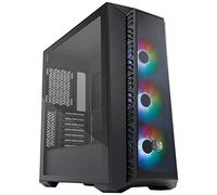 Cooler Master MasterBox 520 Mesh PC Case - Mid-Tower ATX Chassis with 3 x Pre-Installed Fans, Multiple Airflow Configurations, Mesh Front Panel & TG Side Panel, ARGB Controller Included - Black