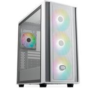 Cooler Master MasterBox 600 White Mid-Tower E-ATX Airflow Case - Back Connect M