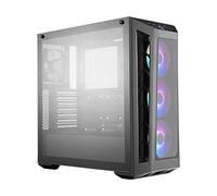 Cooler Master MasterBox MB530P ARGB - ATX PC Case with 3 Tempered Glass Panels, 3 x 120mm Pre-Installed Fans, Flexible Air Flow Configurations - ARGB