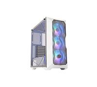 Cooler Master MasterBox TD500 Mesh - ARGB PC Case with Tessellated Mesh, 3 x 120mm Pre-Installed Fans, CrystallineGlass Side Panel, Flexible Air Flow Configurations - White