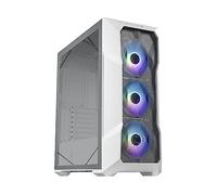 Cooler Master MasterBox TD500 Mesh V2 - E-ATX Mid-Tower PC Case with Tessellated Mesh, 3 x 120mm Pre-Installed ARGB Fans, Removable Top Panel, Tempered Glass Side Panel, USB Type-C 10Gbps - White