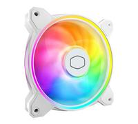 Cooler Master MasterFan MF120 Halo² White Fan, Duo-Ring ARGB Gen 2 LED Rings, 120mm 2050rpm Dynamic PWM, Enlarged Fan Blades, Hybrid Frame for PC Case, Liquid and Air Cooler (MFL-B2DW-21NP2-R2)