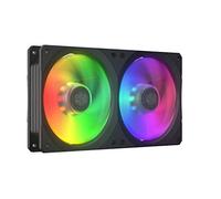 Cooler Master MasterFan SF240R ARGB Case & Cooling Fans -Easy-to-Install Square-Frame Design with Hybrid Blades, Vibration Dampening Padding, and ARGB Lighting Customization - 240mm Frame