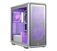 Cooler Master Masterframe 600 Mesh Silver ARGB Case | Freeform 2.0 Modular Platform ATX Mid-Tower Case | Support up to RTX 5090 | 420mm AIO Mount | Type C Connector | Aluminium Frame