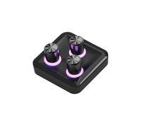 Cooler Master MasterHUB 3xKnob Module: Freeform 2.0 Modular Platform - Precision Control with Customizable Knobs and RGB LEDs for Effortless Fine-Tuning of Creative Apps and Lighting