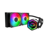 Cooler Master MasterLiquid 240 Core II ARGB AIO Cooler, Black, 2x120mm ARGB Fans
