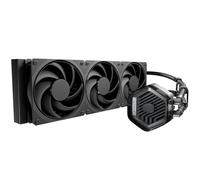 Cooler Master MasterLiquid 360 Atmos Stealth CPU Liquid Cooler - AIO Water Cooling System (TDP 300W), Dual Chamber Pump, Pre-Installed Mobius 120 Black Fans, LGA1851/1700 & AM5/AM4 Brackets