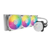 Cooler Master MasterLiquid 360L Core White 360mm Close-Loop AIO Liquid Cooler, ARGB Sync, Gen S Coldplate Pump, 120mm PWM, CryoFuze 14W/Mk, AMD Ryzen AM5/AM4, Intel LGA1700/1200 (MLW-D36M-A18PZ-RW)