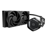 Cooler Master MasterLiquid 240 Atmos Stealth CPU Liquid Cooler - AIO Water Cooling System (TDP 280W), Dual Chamber Pump, Pre-Installed Mobius 120 Black Fans, LGA1851/1700 & AM5/AM4 Brackets