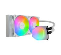 Cooler Master ML240 Illusion White ARGB Liquid CPU Cooler, 240mm, Dual Fans