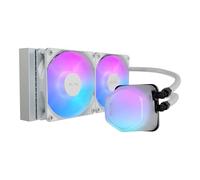 Cooler Master ML240 Illusion White ARGB Liquid CPU Cooler, 240mm, Dual Fans