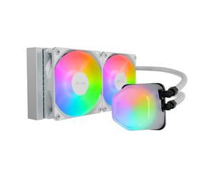 Cooler Master MasterLiquid ML240 Illusion White ARGB Close-Loop AIO CPU Liquid Cooler, Translucent Dome, 240mm Radiator, MF120 Halo PWM, AMD Ryzen AM5/AM4, Intel LGA1700/1200 (MLX-D24M-A18PW-R1)