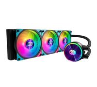 Cooler Master MasterLiquid PL360 Flux CPU Liquid Cooler - AIO Water Cooling System, 3 x 120mm Fans, 360mm Radiator, Addressable Gen 2 RGB Controller Included - AMD & Intel Compatible, 5-Year Warranty