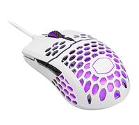 Cooler Master MM711 RGB-LED Lightweight 60g Wired Gaming Mouse - 16000 DPI Optical Sensor, 20 Million Click Omron Switches, Smooth Glide PTFE Feet, and Ambidextrous Honeycomb Shell - Matte White