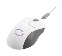 Cooler Master MM731 Wireless Gaming Mouse White, Adjustable 19,000 DPI, Palm|Claw Grip, 2.4GHz|Bluetooth, PixArt Optical Sensor, Ultraweave Cable, PTFE Feet, RGB Lighting (MM-731-WWOH1)