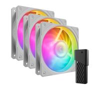 Cooler Master Mobius 120P ARGB White Edition 3-Pack Fan Kit